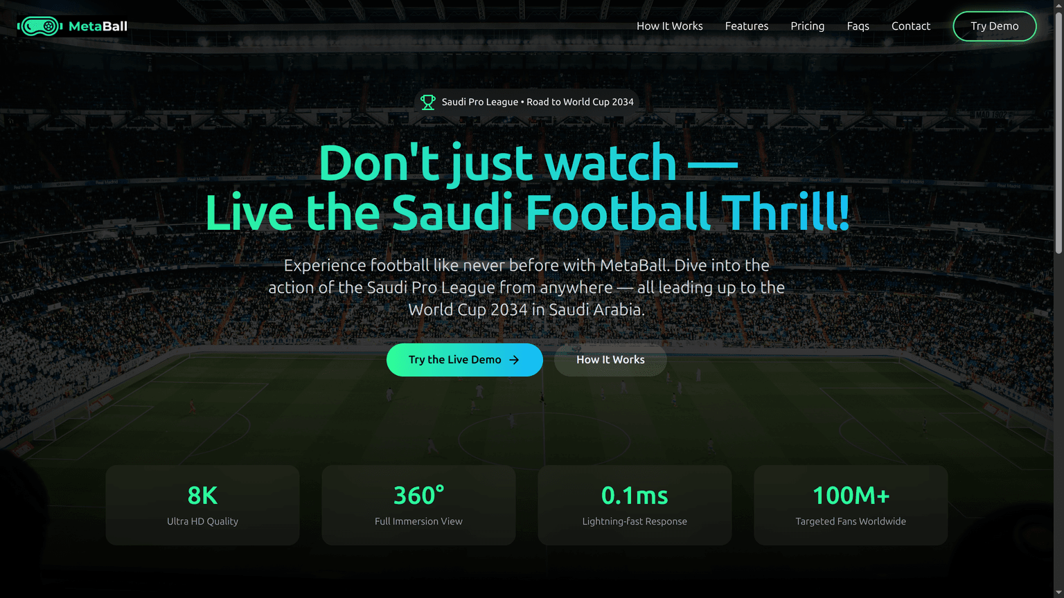 Interface preview of MetaBall